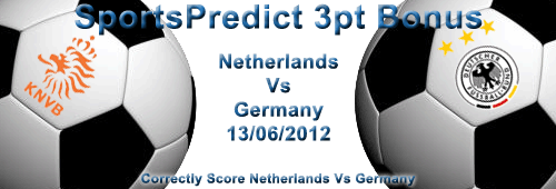 Netherlands Vs Germany SportsPredict 3pt Bonus Match - Click to Enlarge